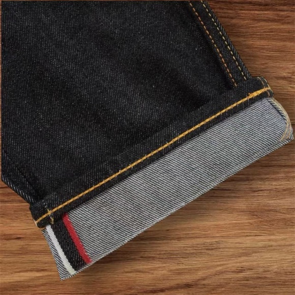 Evisu Black Jeans with Red and Gold Dragon Design - Picture 7 of 9